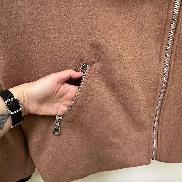 Anthropologie NWT Maeve Longline Moto Wool-Blend Jacket size L. - Picture 9 of 17